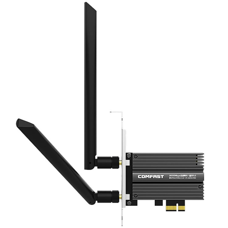COMFAST CF-AX200 PRO 3000Mbps อะแดปเตอร์การ์ดเครือข่าย Bluetooth PCI-E Wifi พร้อมเสาอากาศ 2 เสา, CF-AX200 PRO