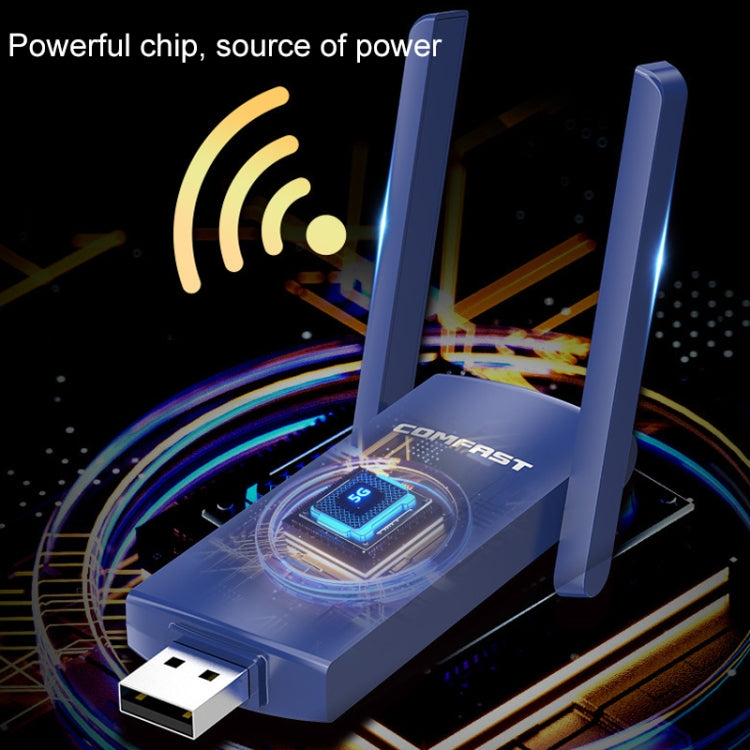 COMFAST CF-927B 1300Mbps Dual-band Bluetooth Wifi อะแดปเตอร์เครือข่าย USB, CF-927B