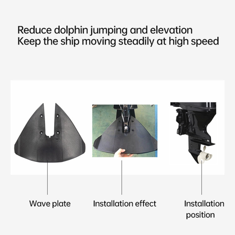 Outboard Motor Wave Pressure Board Slide Wing Tail สำหรับ 15 ถึง 300HP Outdrive Stabilizer, For 15 to 300HP Outdrive Stabilizer