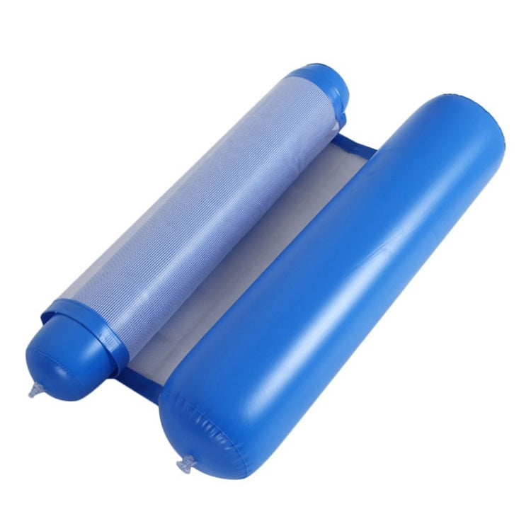 เปลลอยน้ำพนักพิง 2 ชั้น พร้อมตาข่าย ขนาด 130x73ซม, Size: 130x73cm (Sapphire Blue)