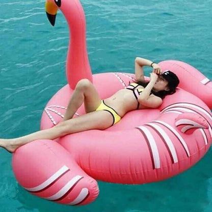 ห่วงยางว่ายน้ำรูปนกฟลามิงโกพองขนาดพอง: 190 x 200 x 130 ซม, Flamingo