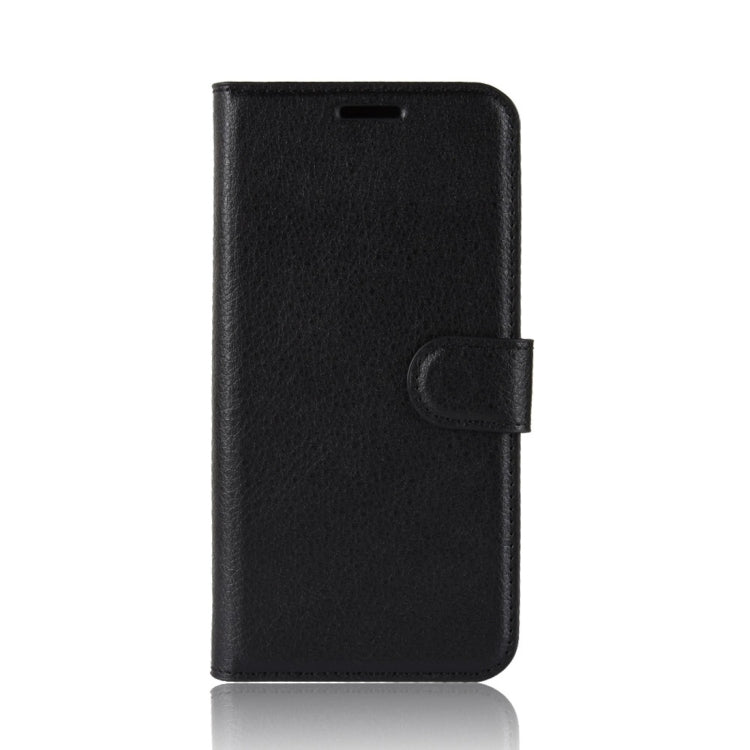 ซองหนังพลิกแนวนอนเนื้อลิ้นจี่สำหรับ Xiaomi Redmi 6A พร้อมกระเป๋าสตางค์และที่วางและช่องเสียบการ์ด, For Redmi 6A
