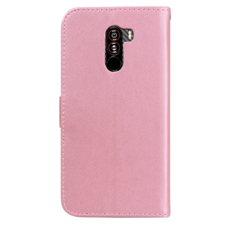 ซองหนัง PU พลิกแนวนอน Rose สำหรับ Xiaomi Pocophone F1 พร้อมตัวยึดและช่องเสียบการ์ดและกระเป๋าสตางค์, For Xiaomi Poco F1