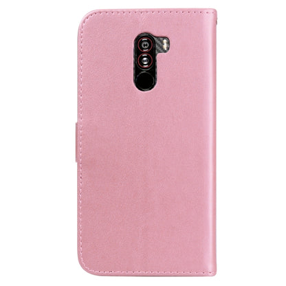 ซองหนัง PU พลิกแนวนอน Rose สำหรับ Xiaomi Pocophone F1 พร้อมตัวยึดและช่องเสียบการ์ดและกระเป๋าสตางค์, For Xiaomi Poco F1