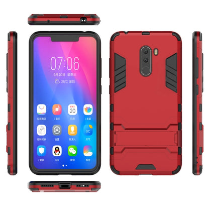 เคสกันกระแทก PC + TPU สำหรับ Xiaomi Pocophone F1 พร้อมตัวยึด, Xiaomi Pocophone F1