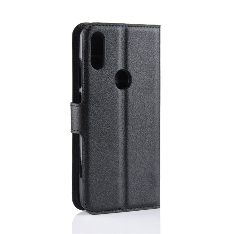 ซองหนังพลิกแนวนอนเนื้อลิ้นจี่สำหรับ Xiaomi Redmi Note 7 พร้อมกระเป๋าสตางค์และตัวยึดและช่องเสียบการ์ด, For Redmi Note 7