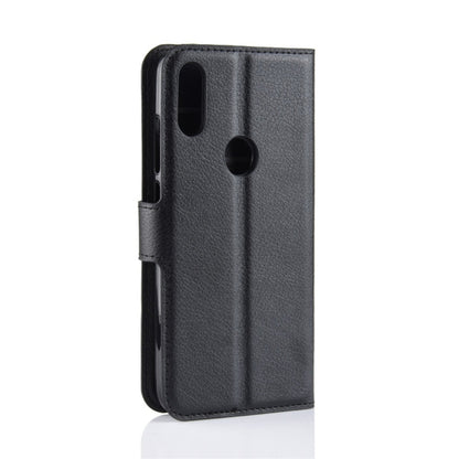 ซองหนังพลิกแนวนอนเนื้อลิ้นจี่สำหรับ Xiaomi Redmi Note 7 พร้อมกระเป๋าสตางค์และตัวยึดและช่องเสียบการ์ด, For Redmi Note 7