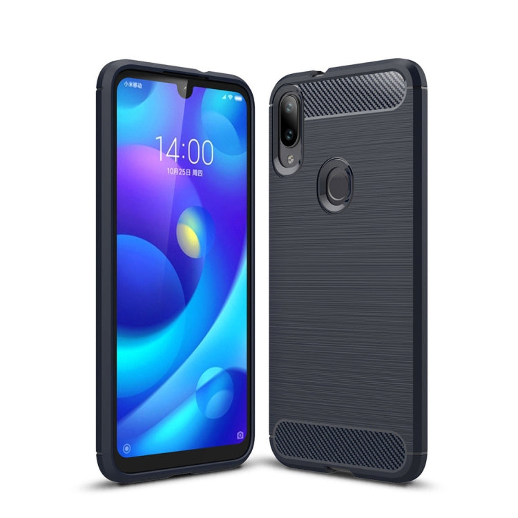 เคส TPU คาร์บอนไฟเบอร์พื้นผิวแปรงสำหรับ Xiaomi Mi Play, For Xiaomi Mi Play