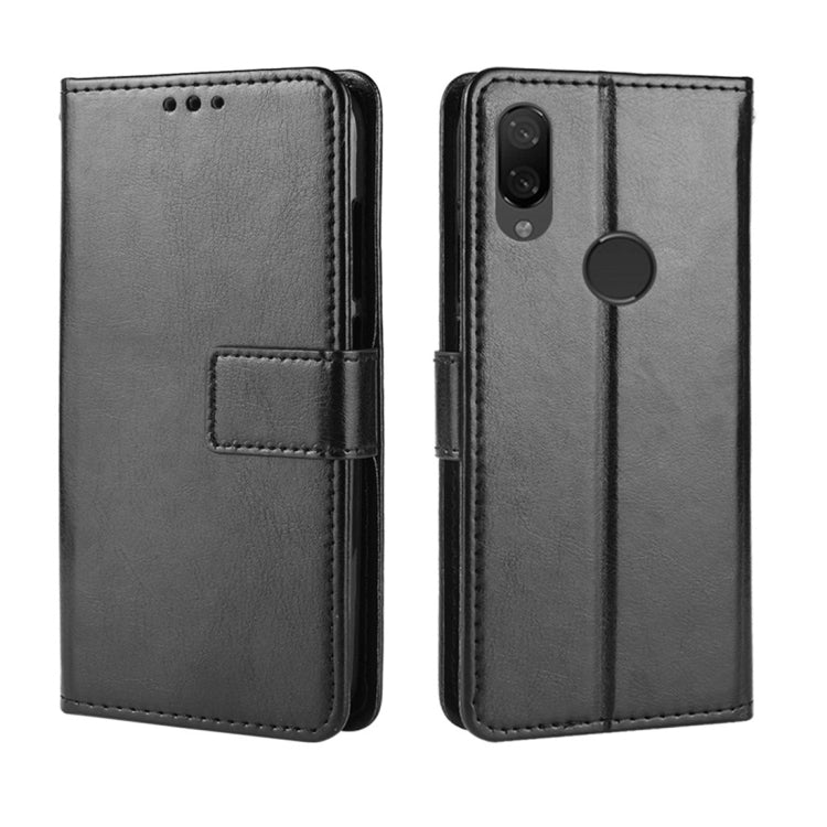 ซองหนังพลิกแนวนอนพื้นผิว Crazy Horse สำหรับ Xiaomi Redmi Note 7 พร้อมตัวยึดและช่องเสียบการ์ดและกระเป๋าสตางค์และเชือกเส้นเล็ก, For Redmi Note 7, Xiaomi Redmi Note 7, For Xiaomi Redmi Note 7 (Lanyard)