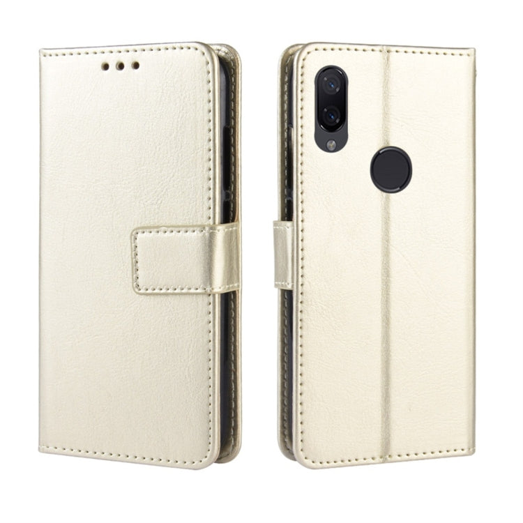 ซองหนังพลิกแนวนอนพื้นผิว Crazy Horse สำหรับ Xiaomi Redmi Note 7 พร้อมตัวยึดและช่องเสียบการ์ดและกระเป๋าสตางค์และเชือกเส้นเล็ก, For Redmi Note 7, Xiaomi Redmi Note 7, For Xiaomi Redmi Note 7 (Lanyard)