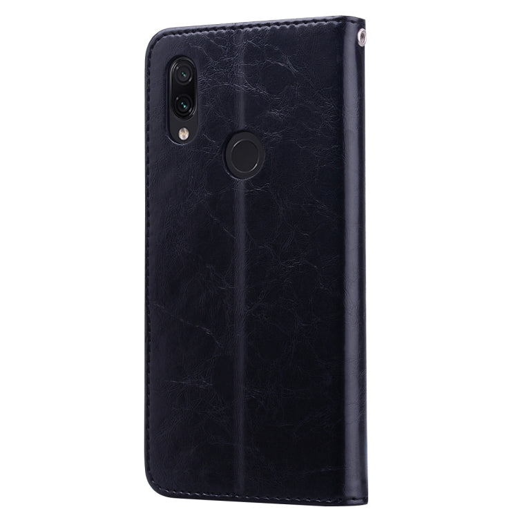 ซองหนังพลิกแนวนอนสไตล์ธุรกิจสำหรับ Xiaomi Redmi 7 พร้อมตัวยึดและช่องเสียบการ์ดและกระเป๋าสตางค์, For Xiaomi Redmi 7