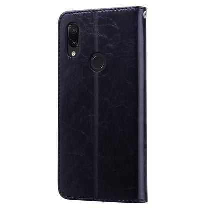 ซองหนังพลิกแนวนอนสไตล์ธุรกิจสำหรับ Xiaomi Redmi 7 พร้อมตัวยึดและช่องเสียบการ์ดและกระเป๋าสตางค์, For Xiaomi Redmi 7