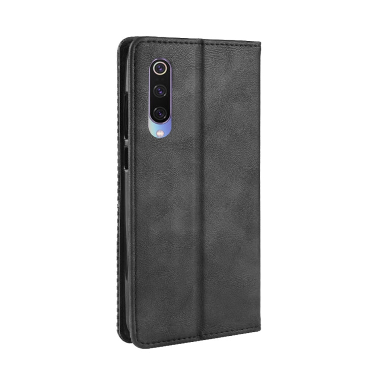 Magnetic Buckle Retro Texture ซองหนังพลิกแนวนอนสำหรับ Xiaomi Mi 9 พร้อมตัวยึดและช่องเสียบการ์ดและกระเป๋าสตางค์, For Xiaomi Mi 9