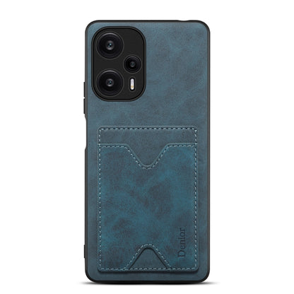 Denior PU ฝาหลังช่องเสียบการ์ดเคสโทรศัพท์สำหรับ Xiaomi Redmi Note 12 Turbo / Poco F5, For Xiaomi Redmi Note 12 Turbo / Poco F5