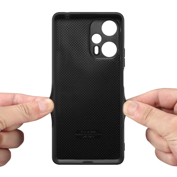 Denior PU ฝาหลังช่องเสียบการ์ดเคสโทรศัพท์สำหรับ Xiaomi Redmi Note 12 Turbo / Poco F5, For Xiaomi Redmi Note 12 Turbo / Poco F5