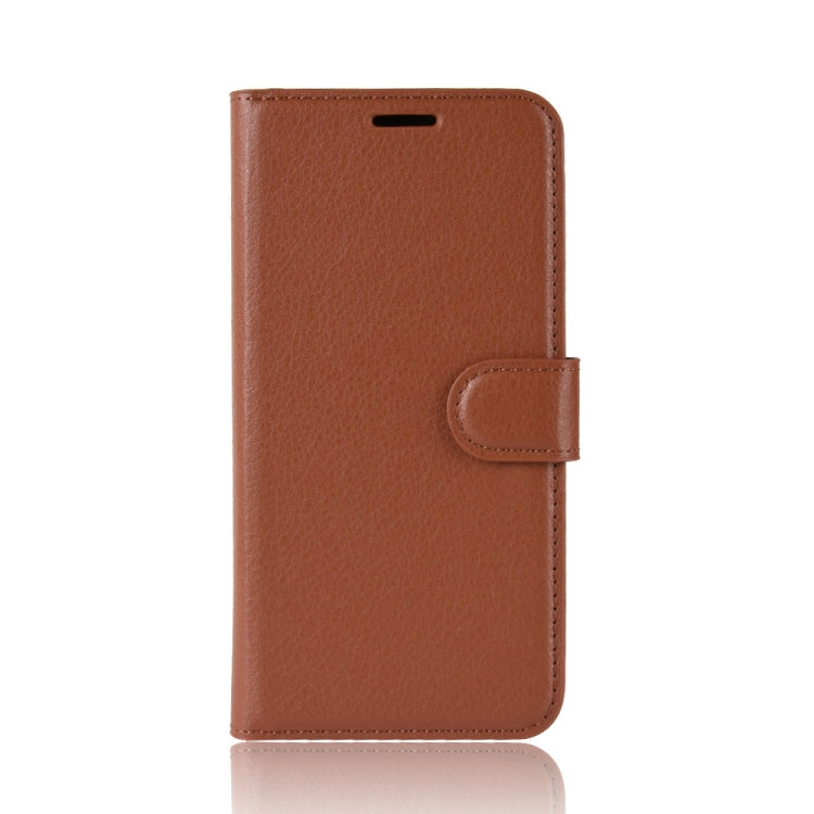 ซองหนังพลิกแนวนอนเนื้อลิ้นจี่สำหรับ Xiaomi Mi 8 SE พร้อมกระเป๋าสตางค์และที่วางและช่องเสียบการ์ด, For Mi 8 SE