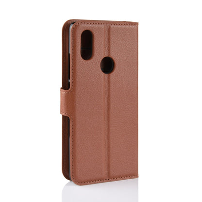 ซองหนังพลิกแนวนอนเนื้อลิ้นจี่สำหรับ Xiaomi Mi 8 SE พร้อมกระเป๋าสตางค์และที่วางและช่องเสียบการ์ด, For Mi 8 SE