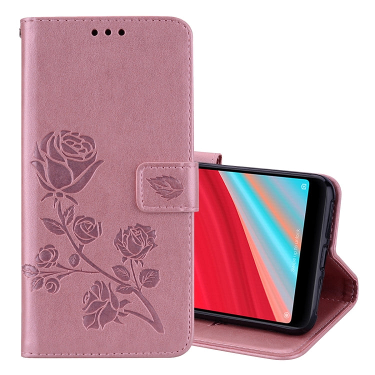 ซองหนัง PU ด้านสิ่งแวดล้อมพลิกแนวนอน Rose สำหรับ Xiaomi Redmi S2 พร้อมตัวยึดและช่องเสียบการ์ดและกระเป๋าสตางค์, For Xiaomi Redmi S2
