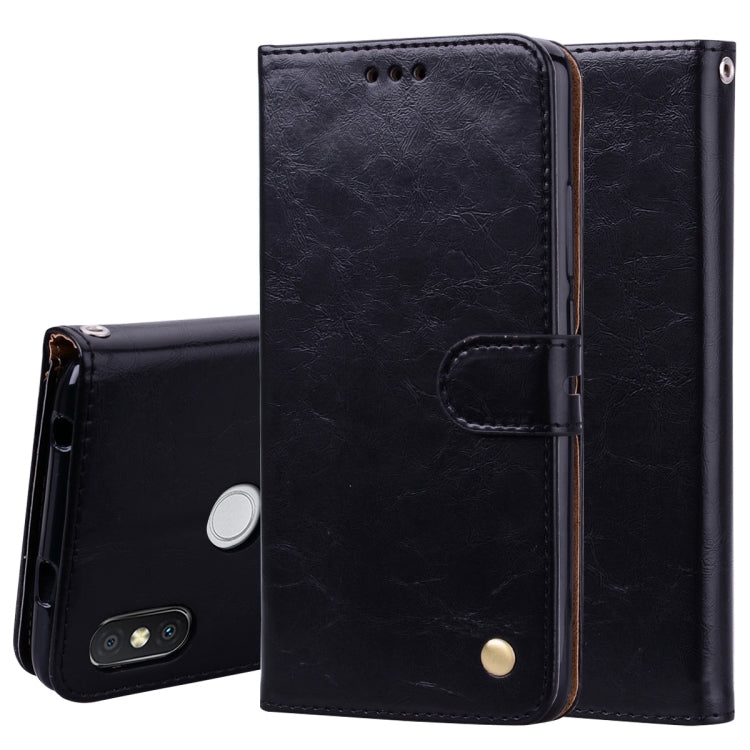 ซองหนังพลิกแนวนอนสไตล์ธุรกิจสำหรับ Xiaomi Redmi S2 พร้อมตัวยึดและช่องเสียบการ์ดและกระเป๋าสตางค์, For Xiaomi S2
