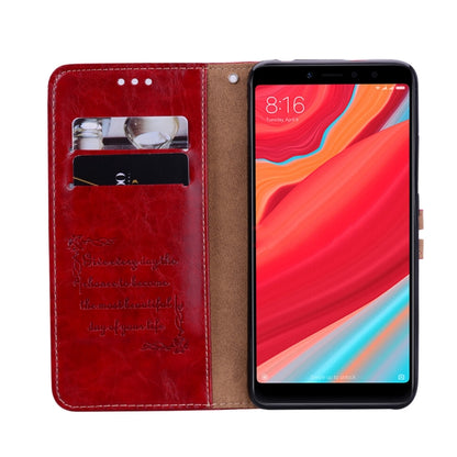 ซองหนังพลิกแนวนอนสไตล์ธุรกิจสำหรับ Xiaomi Redmi S2 พร้อมตัวยึดและช่องเสียบการ์ดและกระเป๋าสตางค์, For Xiaomi S2