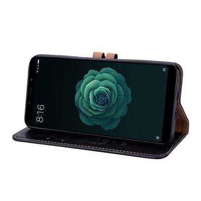 ซองหนังพลิกแนวนอนสไตล์ธุรกิจสำหรับ Xiaomi Mi 6X / A2 พร้อมตัวยึดและช่องเสียบการ์ดและกระเป๋าสตางค์, For Xiaomi Mi 6X, For Xiaomi Mi 6X / A2