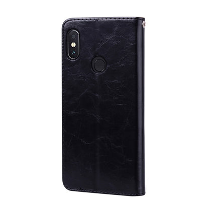 ซองหนังพลิกแนวนอนสไตล์ธุรกิจสำหรับ Xiaomi Redmi Note 5 Pro พร้อมตัวยึดและช่องเสียบการ์ดและกระเป๋าสตางค์, For Xiaomi Note 5 Pro