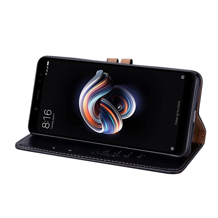ซองหนังพลิกแนวนอนสไตล์ธุรกิจสำหรับ Xiaomi Redmi Note 5 Pro พร้อมตัวยึดและช่องเสียบการ์ดและกระเป๋าสตางค์, For Xiaomi Note 5 Pro