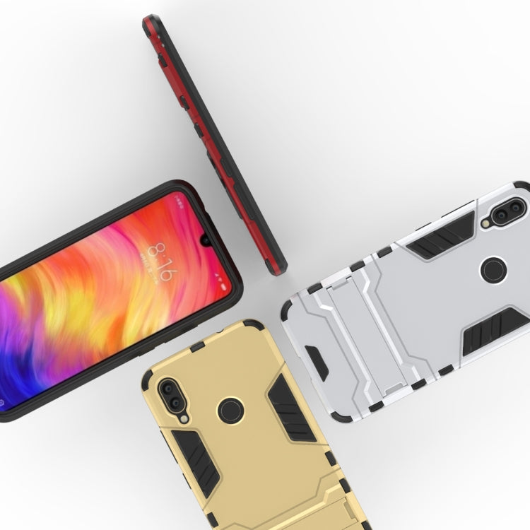 เคสกันกระแทก PC + TPU สำหรับ Xiaomi RedMi Note 7 พร้อมตัวยึด, XiaoMi RedMi Note 7