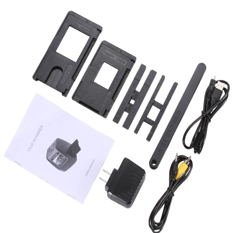 EC018 USB 2.0 สี 2.4 นิ้ว TFT LCD เครื่องสแกนฟิล์มหน้าจอ รองรับการ์ด SD, EC018