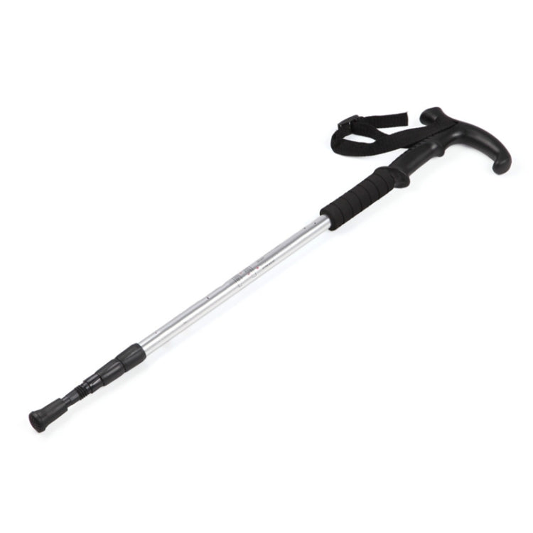 ไม้เท้าเดินป่ากลางแจ้งแบบยืดหดได้ 132 ซม. แบบยืดหดได้ 3 อัน, Silver#132cm