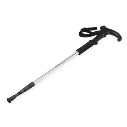 ไม้เท้าเดินป่ากลางแจ้งแบบยืดหดได้ 132 ซม. แบบยืดหดได้ 3 อัน, Silver#132cm
