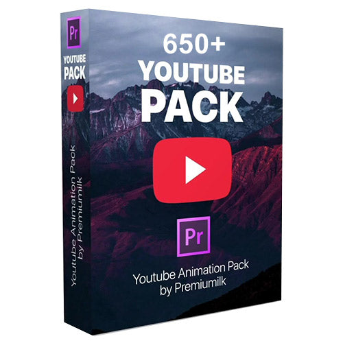 Youtube Pack - MOGRTs for Premiere & Extension Tool