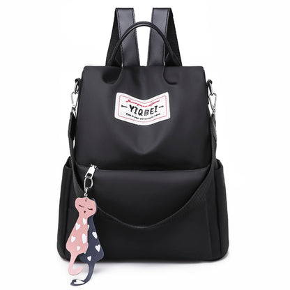 กระเป๋าสะพายหลังป้องกันการโจรกรรมมัลติฟังก์ชั่น Crossbody Casual Tote Bag พร้อมจี้ประดับ, 624