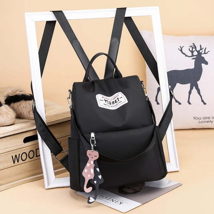 กระเป๋าสะพายหลังป้องกันการโจรกรรมมัลติฟังก์ชั่น Crossbody Casual Tote Bag พร้อมจี้ประดับ, 624