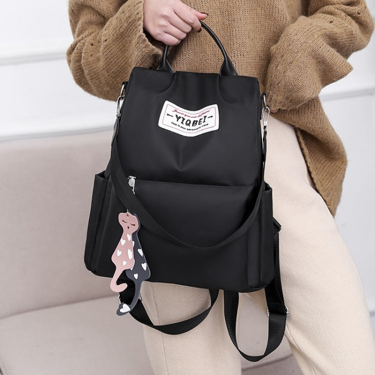 กระเป๋าสะพายหลังป้องกันการโจรกรรมมัลติฟังก์ชั่น Crossbody Casual Tote Bag พร้อมจี้ประดับ, 624