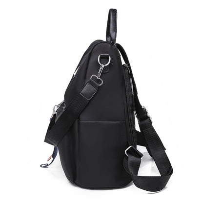 กระเป๋าสะพายหลังป้องกันการโจรกรรมมัลติฟังก์ชั่น Crossbody Casual Tote Bag พร้อมจี้ประดับ, 624