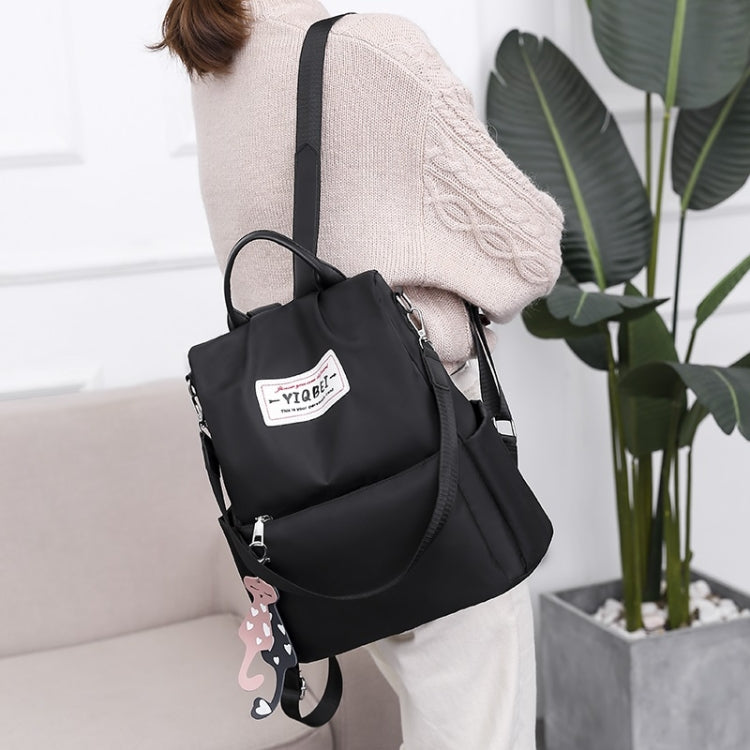 กระเป๋าสะพายหลังป้องกันการโจรกรรมมัลติฟังก์ชั่น Crossbody Casual Tote Bag พร้อมจี้ประดับ, 624