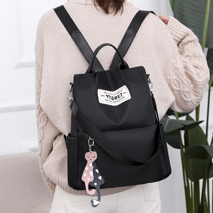 กระเป๋าสะพายหลังป้องกันการโจรกรรมมัลติฟังก์ชั่น Crossbody Casual Tote Bag พร้อมจี้ประดับ, 624