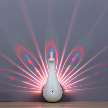 YWXLight 5V ไฟกลางคืน LED นกยูง USB ขับเคลื่อน