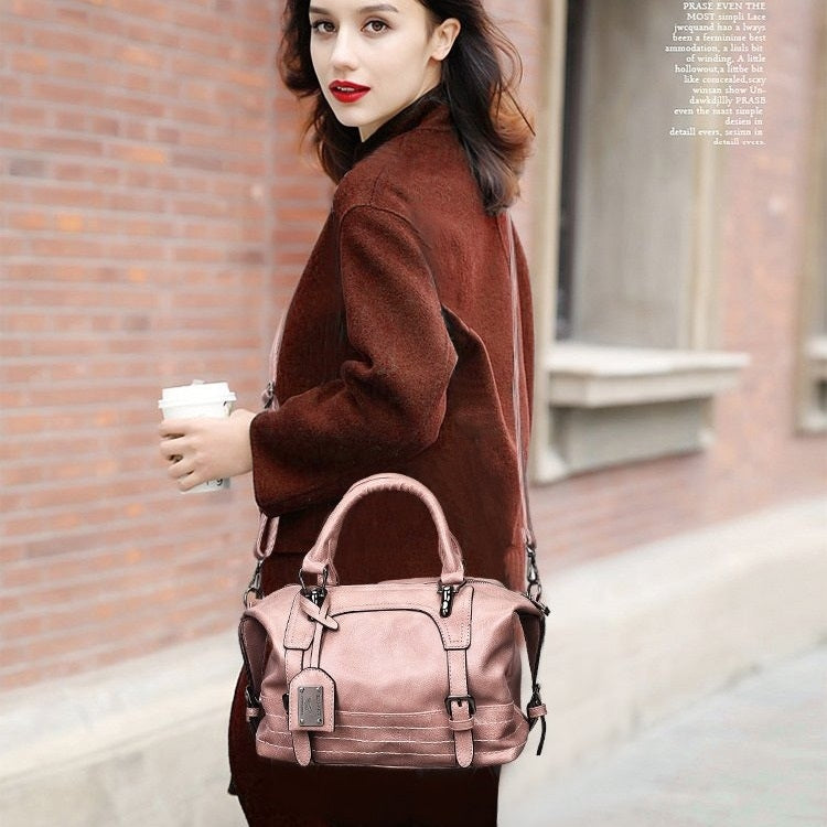 แฟชั่น Casual Retro น้ำมัน PU กระเป๋าสะพายสุภาพสตรีกระเป๋าถือกระเป๋า Messenger