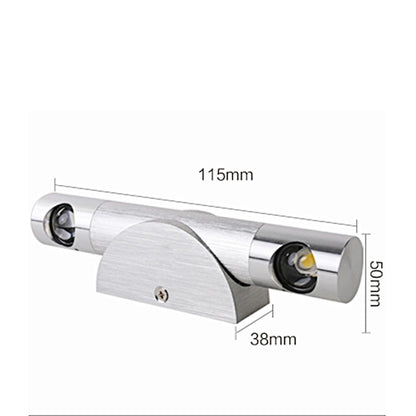 YWXLight 6W 360 Degrees Rotation Wall Lamp LED Nightlight, AC 110-240V