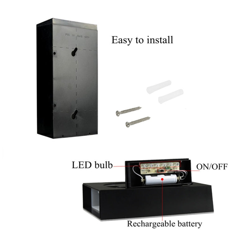 YWXLight 0.36W ติดผนังพลังงานแสงอาทิตย์ 6 LEDs โคมไฟประตูโคมไฟบ้านเลขที่ไฟระเบียงพร้อมแผงพลังงานแสงอาทิตย์ (8), -1.0, -2.0, -3.0, -4.0, -5.0, -6.0, -7.0, -8.0, -9.0, 0.0