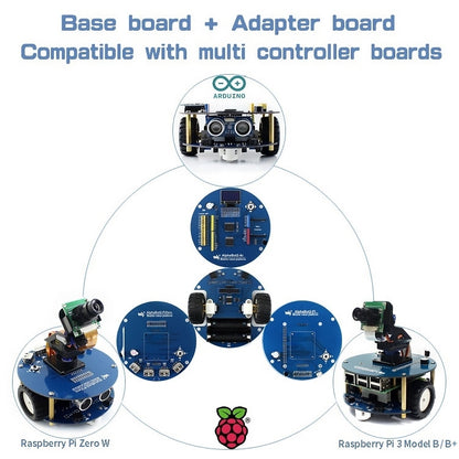 ชุดสร้างหุ่นยนต์ Waveshare AlphaBot2 สำหรับ Raspberry Pi 3 รุ่น B, For Raspberry Pi 3 Model B