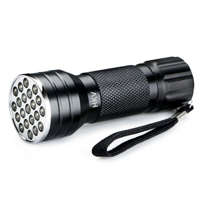 YWXLight UV 21 LEDs 395NM Ultra Violet Torch ไฟฉาย LED ไฟฉายเครื่องตรวจจับสำหรับสุนัขปัสสาวะคราบสัตว์เลี้ยง