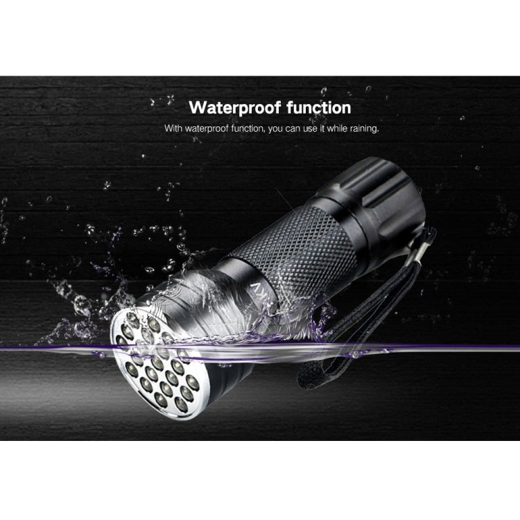 YWXLight UV 21 LEDs 395NM Ultra Violet Torch ไฟฉาย LED ไฟฉายเครื่องตรวจจับสำหรับสุนัขปัสสาวะคราบสัตว์เลี้ยง