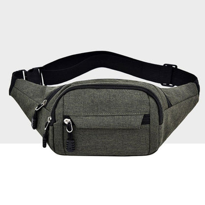 Pure Color Multi-function Pockets Waterproof Chest Bag Waist Crossbody Sports Bag