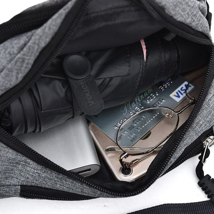 Pure Color Multi-function Casual กระเป๋ากันน้ำกระเป๋าคาดเอวกระเป๋ากีฬา
