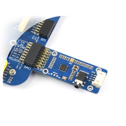 Waveshare WM8960 สเตอริโอ CODEC โมดูลเสียง เล่น/บันทึก, Stereo CODEC Audio Module