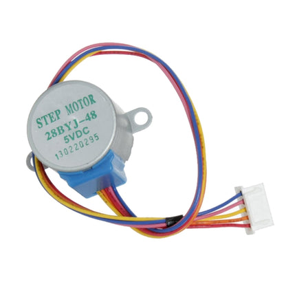 LDTR-WG0246 28YBJ-48 DC 5V 4 เฟส 5 สายสเต็ปเปอร์มอเตอร์พร้อมบอร์ดไดรเวอร์ ULN2003