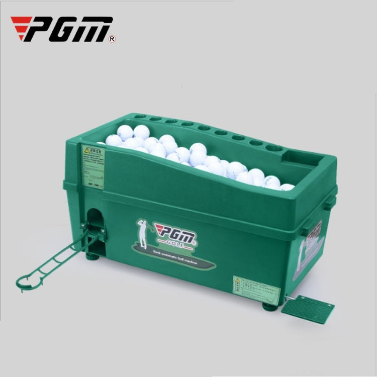 PGM Indoor Golf Multi-function Automatic Ball Machine with Club Rack, 60x33x27cm Green